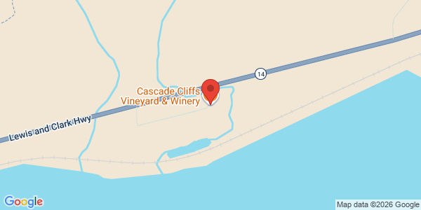 Map of Cascade Cliffs Vineyard & Winery