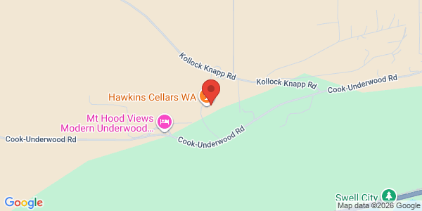 Map of Hawkins Cellars WA