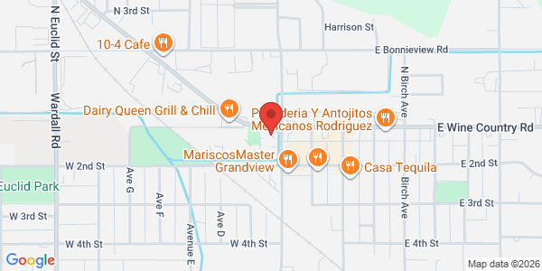 Map of Yakima Valley Vintners - Grandview