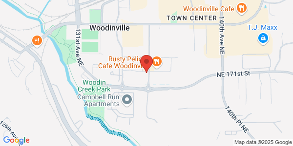 Map of Rocky Pond Estate Winery Woodinville Tasting Room at Woodin Creek
