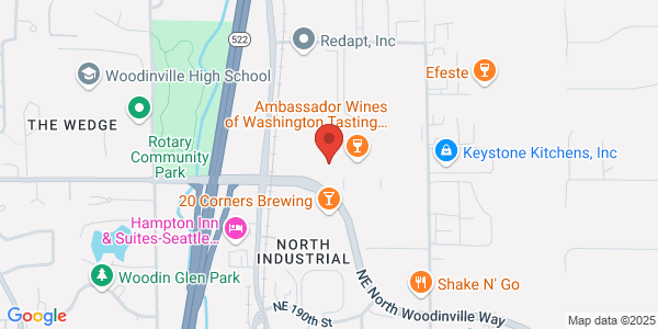 Map of Barrage Cellars Wine Tasting Room - Woodinville Warehouse District