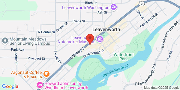 Map of Chateau Faire Le Pont Tasting Room Leavenworth