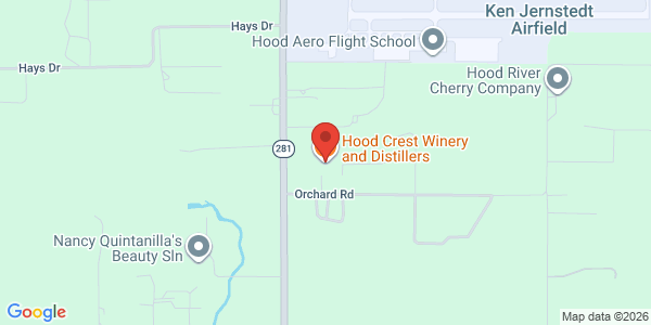 Map of Hood Crest Winery and Distillers