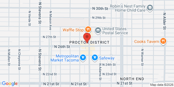Map of Valo Wine - Tacoma Tasting Room