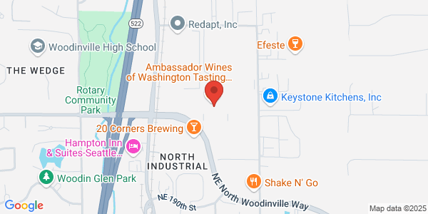 Map of Genoa Cellars Tasting Room - Woodinville Warehouse District